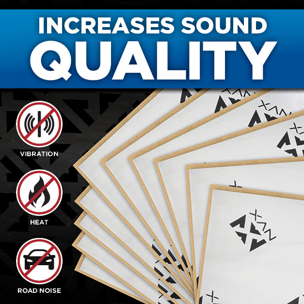 NVX Trunk Kit - 20 Square Feet of Premium Sound Deadening Material 
Five 18