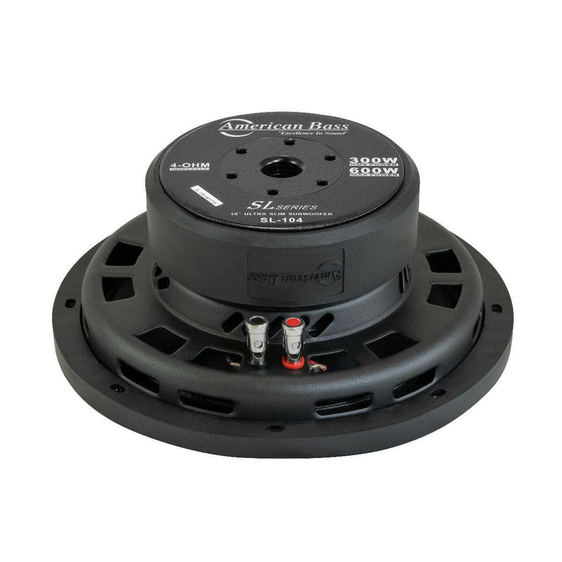 SL 10″ Car Subwoofer | 300 Watts RMS | Single Voice Coil 4 Ohm (Shallow Mount) - Dual Voice Coil - Version 2