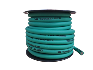 Full Tilt 4 Gauge Teal 50' Tinned OFC Oxygen Free Copper Power/Ground Cable/Wire