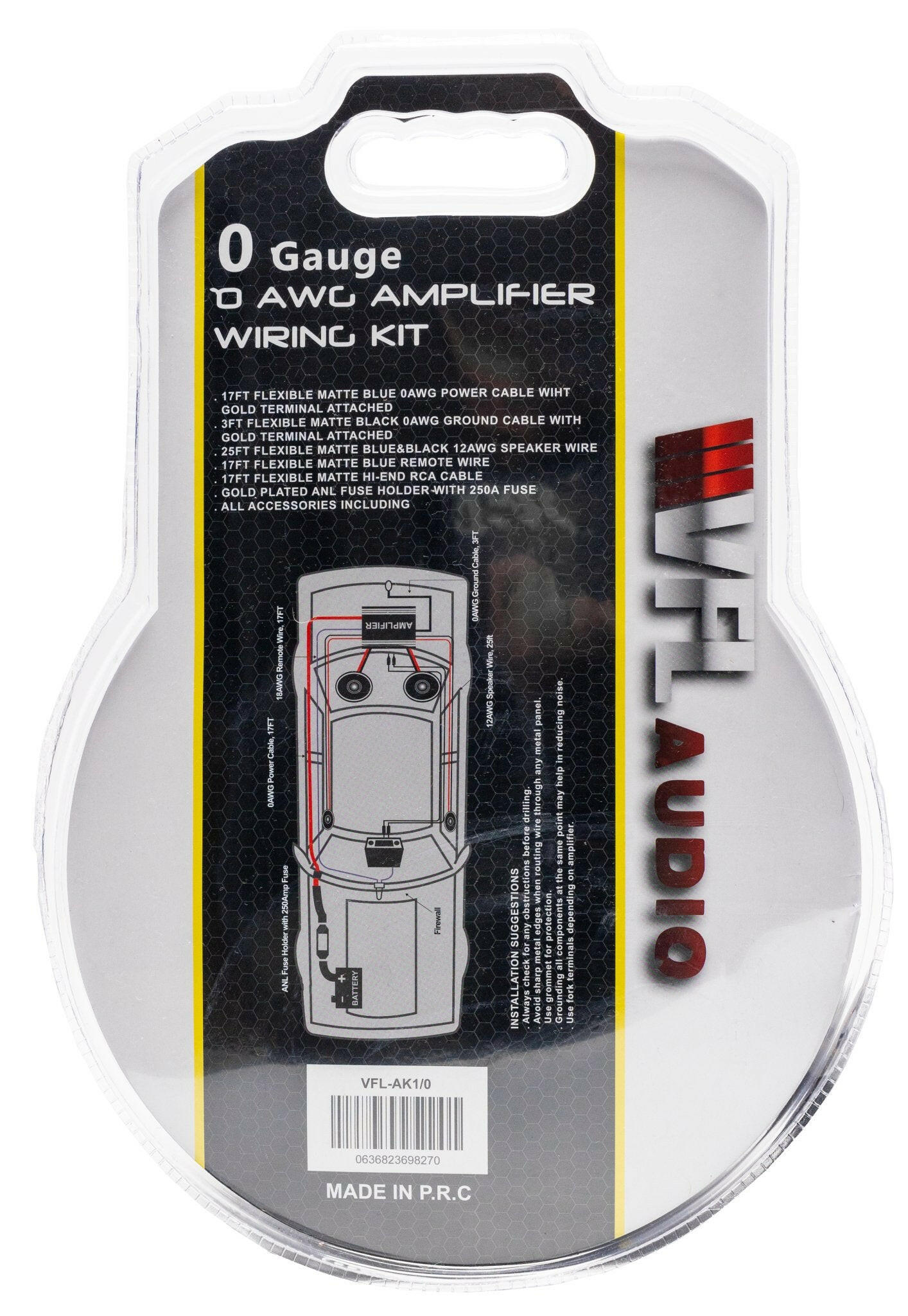 VFL Audio VFL 0 Gauge Amplifier Kit