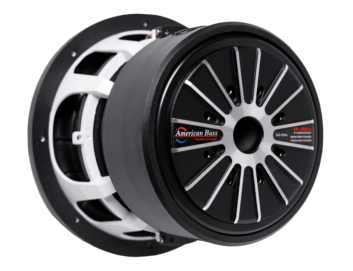 VFL 8″ Car Subwoofer | 600 Watts RMS | Dual Voice Coil 2 Ohm or 4 Ohm