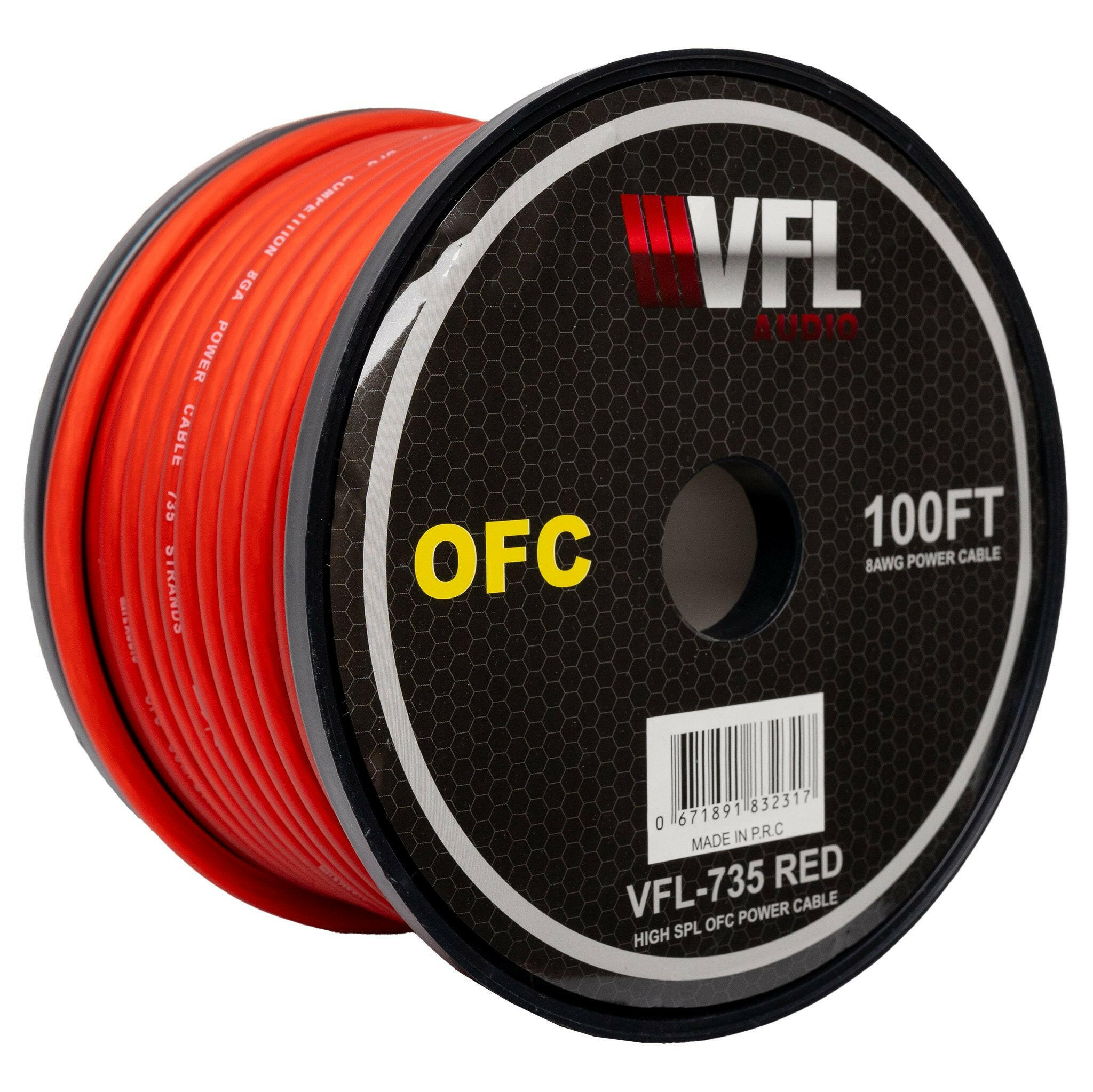 VFL Audio VFL 8 Gauge OFC Wire 100ft Roll