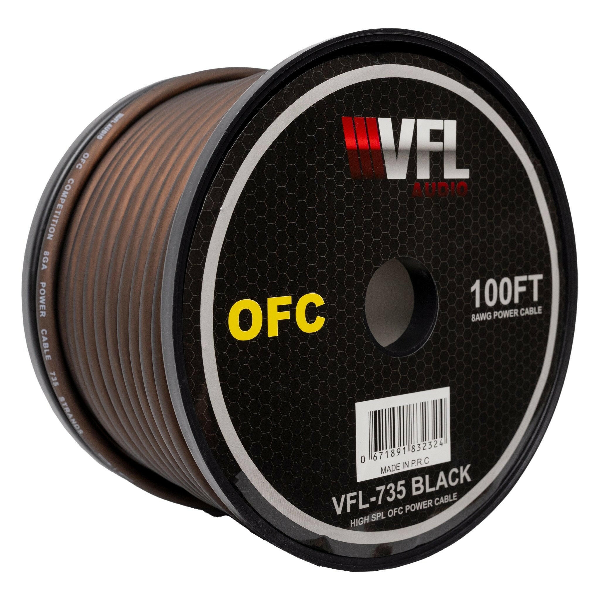 VFL Audio VFL 8 Gauge OFC Wire 100ft Roll