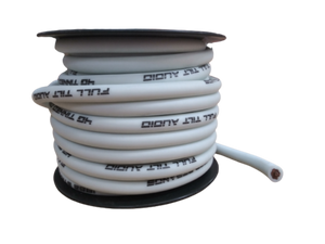 Full Tilt 4 Gauge White 50' Tinned OFC Oxygen Free Copper Power/Ground Cable/Wire