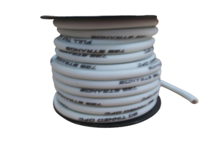 Full Tilt 8 Gauge White 50' Tinned OFC Oxygen Free Copper Power/Ground Cable/Wire