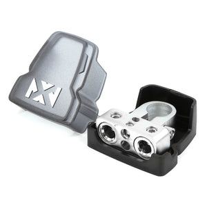 NVX Positive or Negative Battery Terminal Clamp with 4 Outputs (2 1/0 or 4 Gauge and 2 8 Gauge)