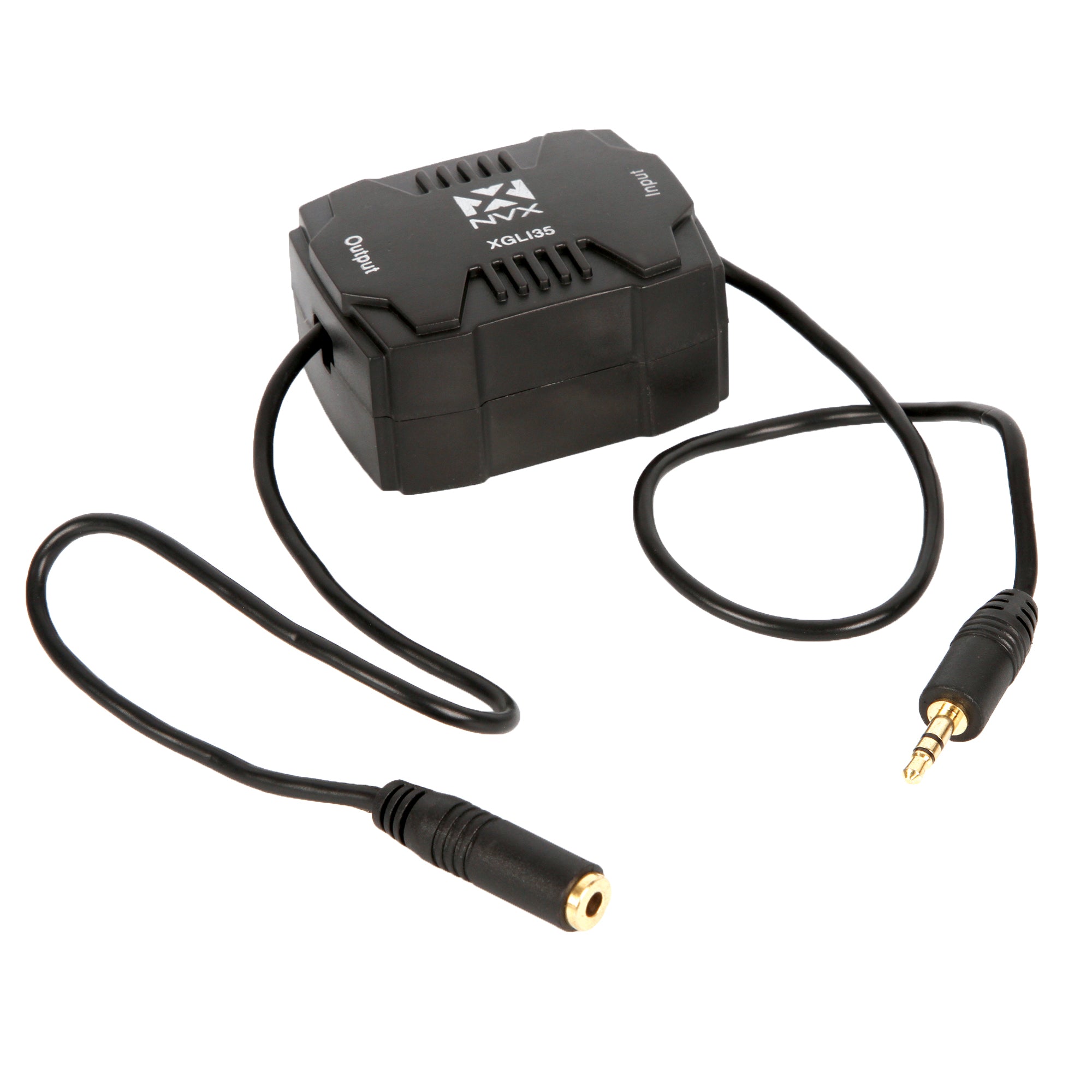 NVX Ground Loop Isolator for 3.5mm Headphone/Minijack Auxiliary Aux Connections