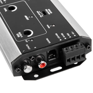 NVX 2-Channel Line Out Converter Digital Bass Enhancer with xBOOST 
Impedance Matching and Remote Level Control