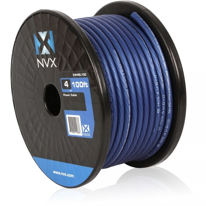 NVX 4 AWG Power/Ground Wire in Metallic Powder Blue (100 ft.)