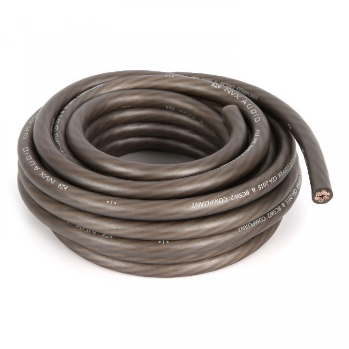 NVX 4 AWG Power/Ground Wire in Metallic Gray (20 ft.)