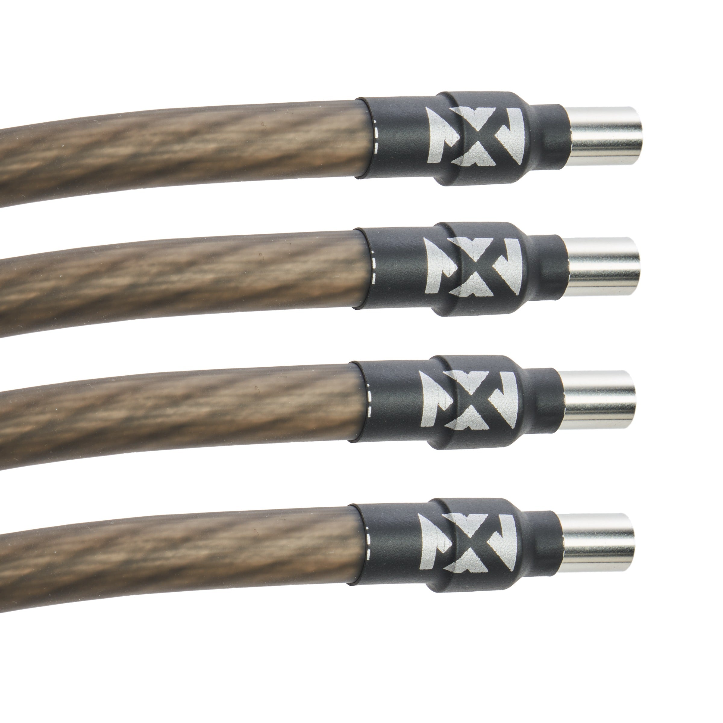 NVX Four pack of 4 AWG Wire End Ferrules with Heat Shrink Tubing Included