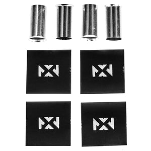 NVX Four pack of 4 AWG Wire End Ferrules with Heat Shrink Tubing Included